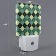 Xecao Green Squares for Night Light a Wallmounted LED Fixture with A