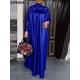 thumbnail image 2 of Plus Size 5XL VONDA Elegant Women Lace Patchwork Satin Maxi Dress 2025 Autumn Long Sleeve Stand Collar Long Dresses Casual Robe, 2 of 5