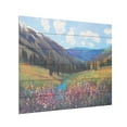 thumbnail image 2 of Tim O'Toole 'Mountain Pass II' Wood Slat Art 18x22, 2 of 5