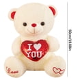 thumbnail image 4 of Xihbxyly Osito de Peluche con Purpurina, Juguete de Peluche Que Cambia de Color, Compañero Que Abraza El Corazón, Materiales Únicos Que Destellan, Regalo de Apoyo Emocional, Ocasiones Especiales, Dis, 4 of 4