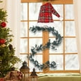 thumbnail image 6 of 6.6ft Artificial Cedar Christmas Garland Realistic Pine Greenery Faux Garland for Fireplace Mantle Table Wall Indoor Outdoor Holiday Home Decorations, 6 of 6