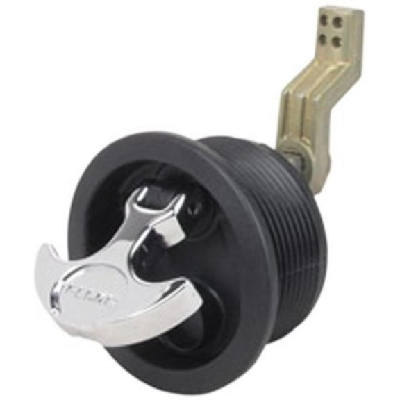 1092DP1BLK Non-Locking Surface-Mount Latch - 3/4" to 2-3/8" Cam, Easily installs in a 2-1/2 diameter hole By Perko