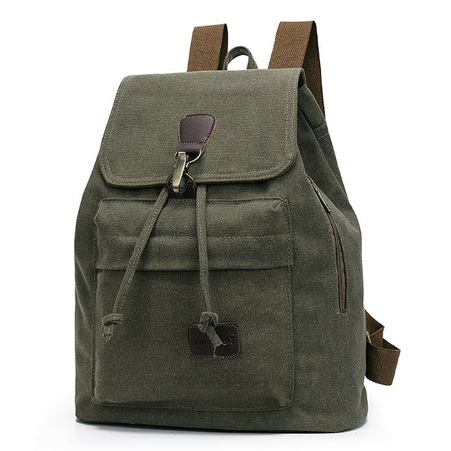 Sac à Dos pour Femmes Décontracté Rétro en Toile Sac à Dos de Voyage Sac d'École Sac à Livres Sac à Main