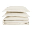 thumbnail image 4 of Cannon Heritage Solid 3-Piece King Duvet Set in Ivory, Polyester , Adult, All Season, OEKO-TEX Certified, 4 of 6