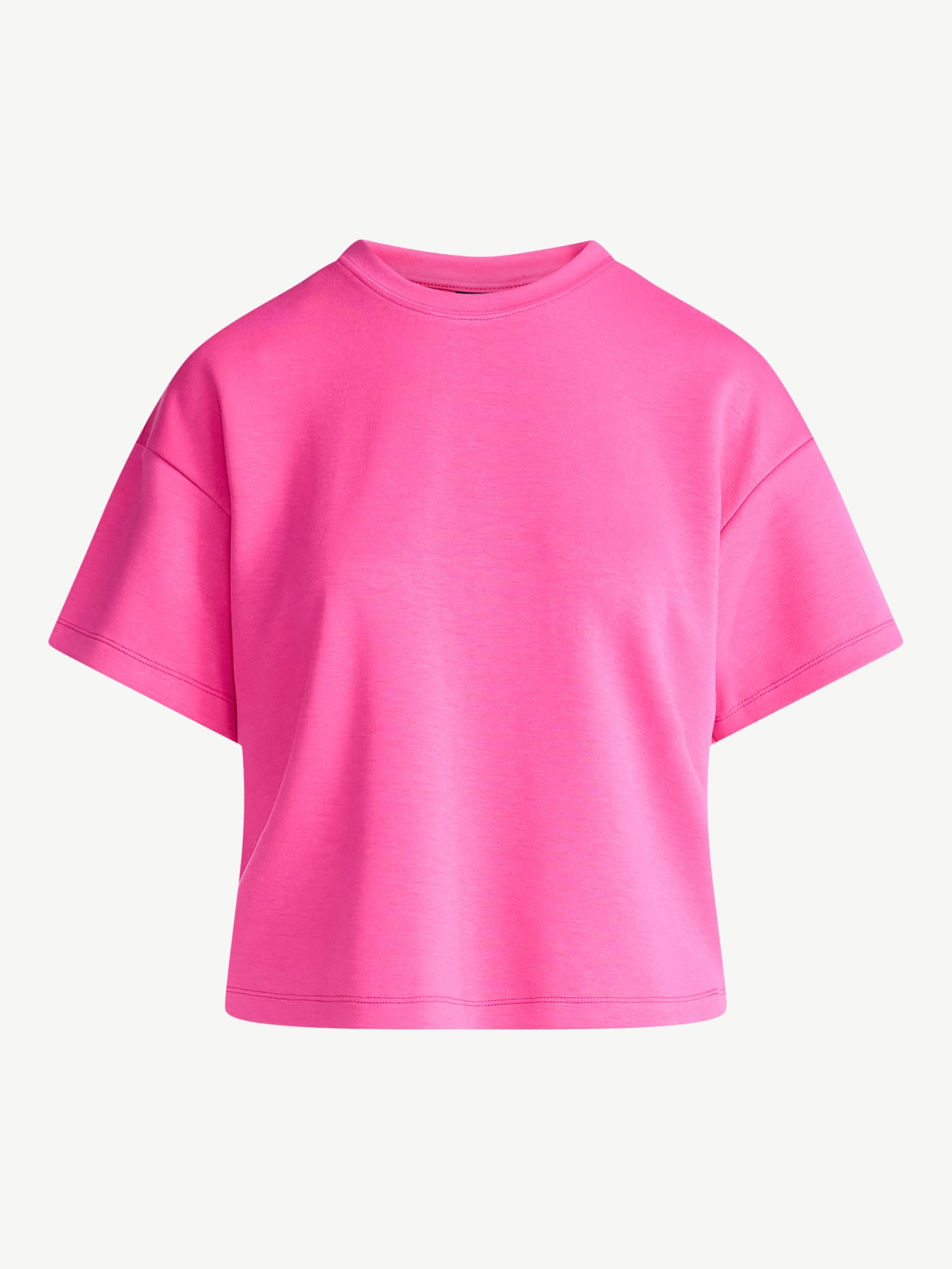 Scoop Women's and Women's Plus Scubaknit Tee with Short Sleeves, Sizes XS-4X
