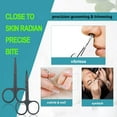 thumbnail image 5 of 2 pcs Small Scissors, Comfort-Grip Handles, Facial Hair Grooming Set,Eyebrow,Nose Hair Trimming Kit, 5 of 5
