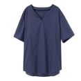 thumbnail image 5 of adviicd T-Shirts pour Hommes, T-Shirt d'Été Décontracté à Imprimé Graphique, Col Rond, Manches Courtes, Marine, TG, 5 of 5