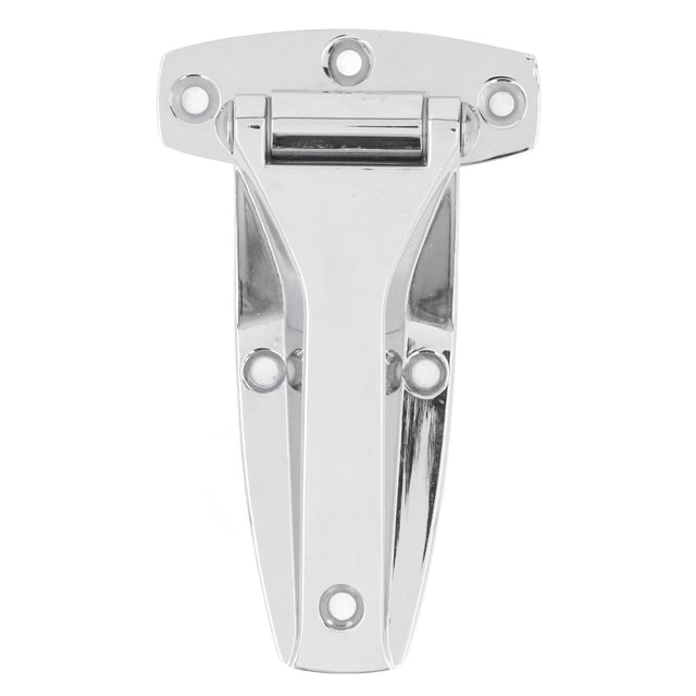 Soft-Close Zinc Alloy T-Hinge (Model TYJH06) - Universal Inward/Outward Opening Replacement for Cabinets, Furniture, Toolboxes, Doors - Silver, Durable, Easy Installation, Low Noise, Compact Design