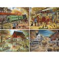 thumbnail image 2 of Bits and Pieces Bundle of Four 4-in-1 300 Piece Country Jigsaw Puzzles by Ruane Manning 16" x 20", 2 of 10