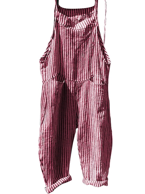 LilyLL Womens Casual Loose Pants Cotton Linen Jumpsuit Strappy Overalls Bib LilyLL Womens Casual Loose Pants Cotton Linen Jumpsuit Strappy Overalls Bib