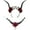 wine red, variant on Halloween Dressing Props Ox Horn Headband, Devil Rose Flower Skull Horn Headband, Hair Accessories for Halloween Fancy Dress