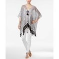 thumbnail image 2 of Steve Madden Paisley Tassel Kimono (Black, One Size), 2 of 2