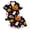 H553 Black, variant on SJLDQY Halloween Girls Pajama Sets Hallowmas Print Short Sleeve Shirts and Shorts 2 Piece Sets Casual Sleepwear Button Down Pjs for Girls
