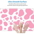 thumbnail image 5 of Pink Cow Print Gaming Mouse Pad Large XL Desk Mat Long Extended Pads Big Mousepad for Home Office Decor Accessories 31.5 X 11.8 Inch, 5 of 6