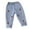 Sky Blue, variant on Kiijoy Infant Girls Pull On Jeans Strawberry Print Stretch Soft Denim Pants, Sizes 18-24M