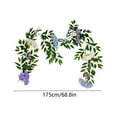 thumbnail image 3 of JGJJUGN Spring Hydrangea Wreath Faux Flower Vine Rattan Decorations Artificial Floral Swag for Front Door Wall Table Holiday Home Decor Seasonal Accent, 3 of 6