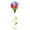 Random Color, variant on HOMEMAXS Rainbow Hot Air Balloon Wind Spinner with Rotating Sequins for Outdoor Decor Plastic Lightweight Portable