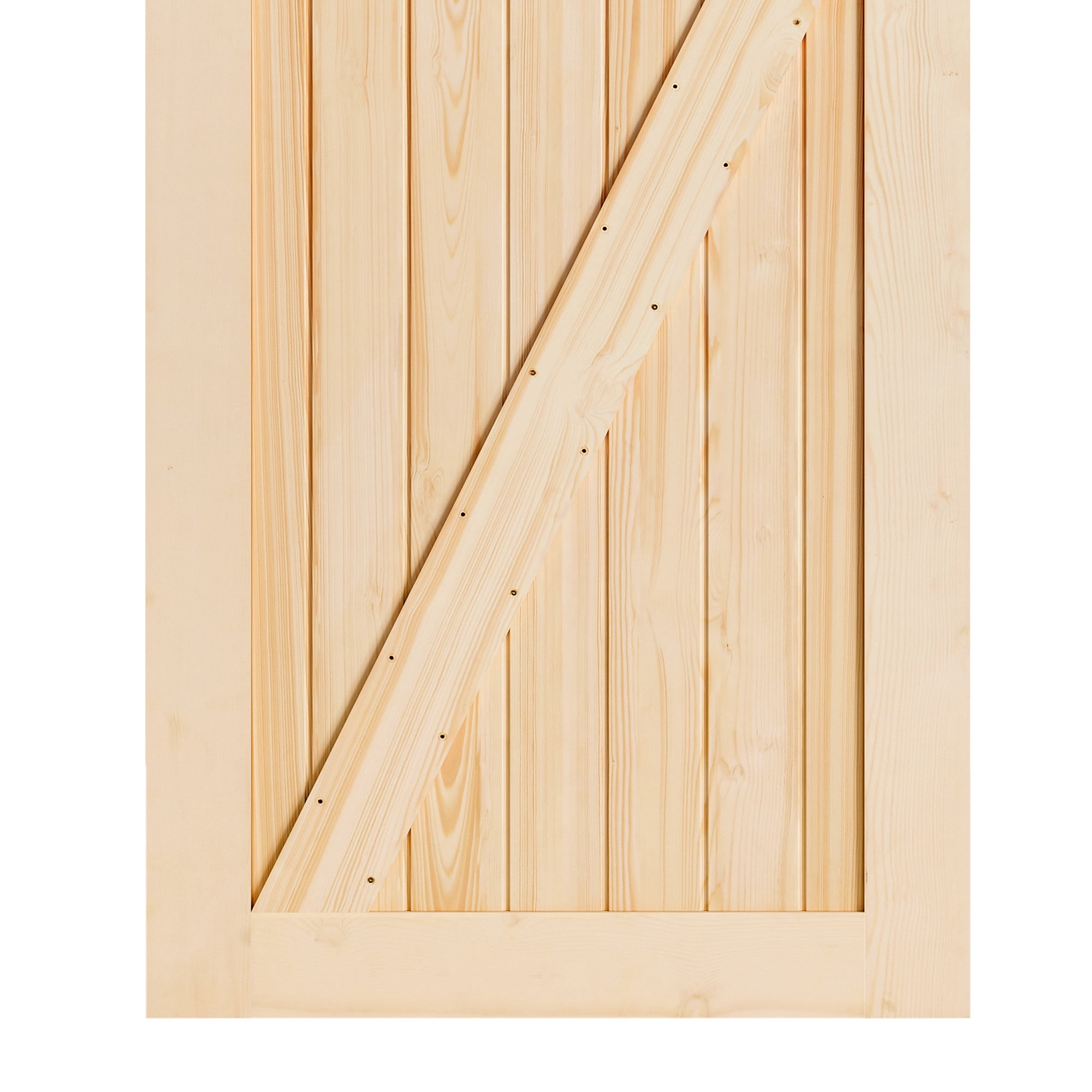 Uforic 30" x 84" Wood Sliding Barn Door Interior Door, Natural