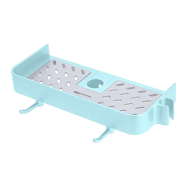 Linkidea Direct Shower Caddy Shelf for 22/24/25 mm Slide Bar, Bathroom  Shower Rack Organizer Sponge Holder for Shampoo Soap with Guardrail and  Hanging