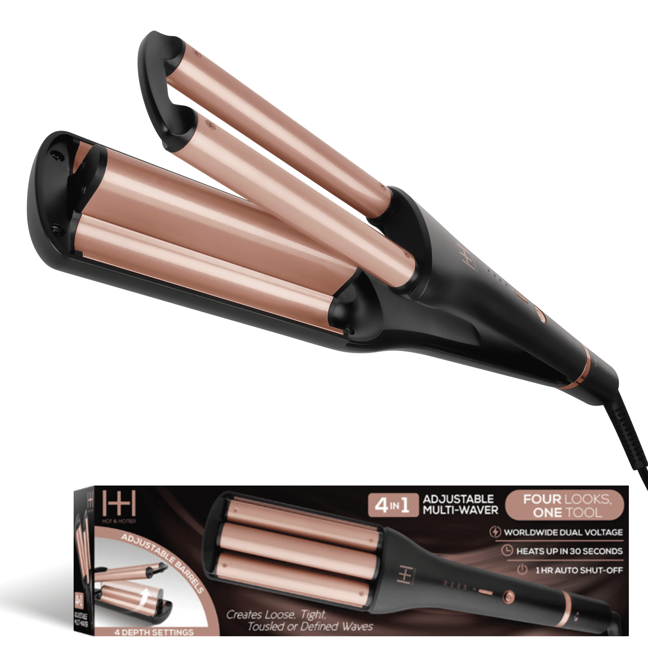 Kiss, Automatic Hair Curler, InstaWave, Ceramic Ionic Technology
