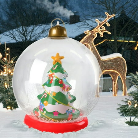 Giant Inflatable Christmas Decorations - Pvc Snow Globes, Santa, Reindeer And Tree Designs For Yard And Porch Decorations, Perfect For Winter Holiday Celebrations That Don'T Require Electricity