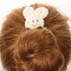 thumbnail image 5 of 4 Uds. De cuerdas elásticas para el cabello, anillos para el cabello en forma de conejito, accesorios para el cabello (estilo mixto), 5 of 6