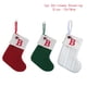 thumbnail image 1 of Calcetines de punto de copo de nieve rojo, alfabeto, medias de Navidad, colgante de árbol de Navidad, decoración para el hogar, regalos de Navidad, 1 of 4