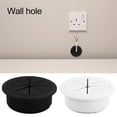 thumbnail image 3 of Visland Desk Wire Cord Cable Grommets Hole Cover Plastic Cable Cord Organizer Line Outlet Port Threading Box Cover for Office Pcs Desk, 3 of 8