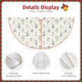 thumbnail image 4 of Daiia Dancing Dogs Drawing Merry Christmas Tree Skirt , Xmas Large Lace-up Tree Skirt, Santa Snowflakes Rustic Home Decorations New Year Party Farmhouse Decor-30", 4 of 7