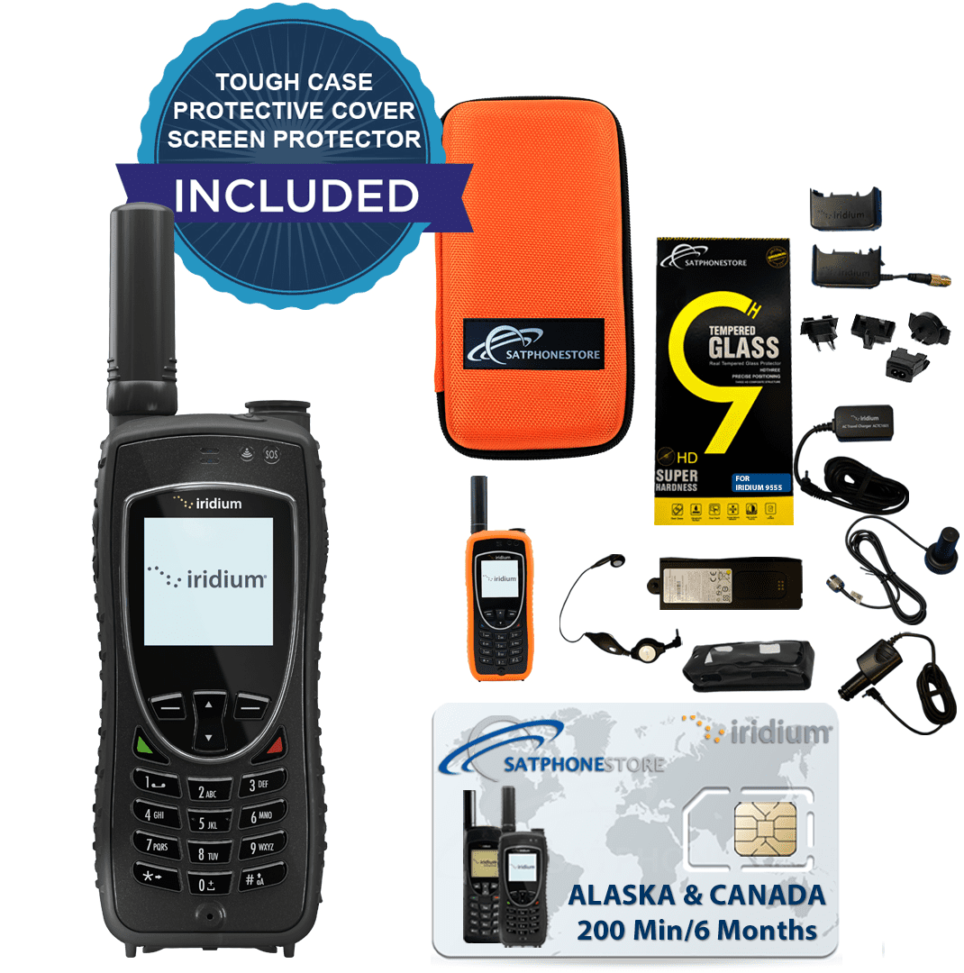 Satphonestore Iridium 9555 Satellite Phone Standard Package With Tough Case Protective Case And Prepaid 150 Minute Sim Card Ready For Easy Online Activation Walmart Com Walmart Com