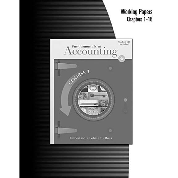 Pre-Owned Wrk Pap Fund Acct Crse 1 8e, 9780538728096, 0538728094, Paperback, 8th edition