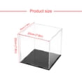 thumbnail image 2 of Kearding Caja acrílica de 20x20x20cm hecha a mano, prevención de polvo transparente, cubo sólido equilibrado, almacenamiento de escaparate Almacenamiento y organización del hogar, 2 of 6