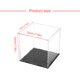 thumbnail image 3 of Naiovety Caja acrílica de 20x20x20cm, vitrina transparente transparente para prevención de polvo, organizador de escaparate sólido para Almacenamiento y organización del hogar, 3 of 6