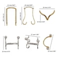thumbnail image 3 of CIYISON Chic Nose Bridge Corrector Alternative Shape Nose Enhancer Delicate Nose Rings Nose Hoop Septum Rings Accessory, 3 of 21