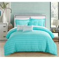 thumbnail image 1 of Chic Home CS7872-US Klara Ensemble de Couette 6 Pièces & 44; Bleu - Très Grand, 1 of 1