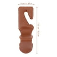 thumbnail image 5 of unbranded 2 Pcs Car Seat Gap Filler Seat Hook Car Backseat Hanger 13.3X5CM Brown, 5 of 8