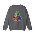 thumbnail image 2 of Christmas Pride: Rainbow Fir-tree Sweatshirt - Crewneck Sweatshirt, 2 of 4