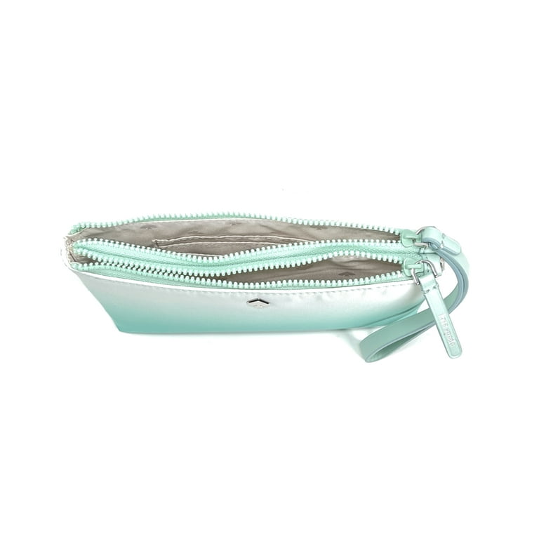 Kate Spade New York Jae Degrade Medium Double Nylon Zip Wristlet Fiji Green