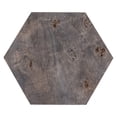 thumbnail image 6 of BIDK Home Hexagon Wooden Side Table - 18.75" - Charcoal Gray, 6 of 6