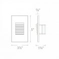 thumbnail image 2 of WAC Lighting Landscape Louvered LED Aluminum Step and Wall Light in Bronze, 2 of 2