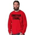 thumbnail image 3 of Christian Strong Religious Faith Long Sleeve TShirt Men Women Brisco Brands S, 3 of 6