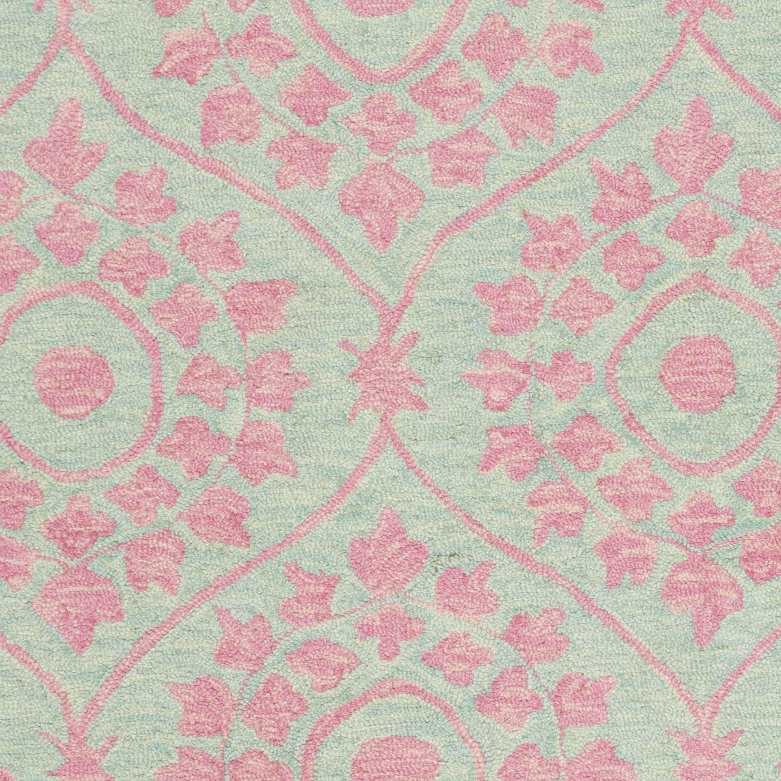 SAFAVIEH Suzani SZN103A Hand-hooked Taupe / Pink Rug