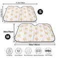 thumbnail image 3 of Haiem Wheat Car Windshield Sun Shade - Blocks UV Rays Sun Visor Protector, Sunshade to Keep Your Vehicle Cool, Universal Fit SUV Van Sedan-Medium, 3 of 7