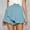 Blue, variant on Women's Summer Fashion Shorts High Waist Comfortable Lightweight Beachwear Mini Skirt Ideal for Outdoor Activities