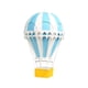 thumbnail image 2 of Adorno de globo de aire caliente, diseño de escena, decoración colgante de pared, accesorios de fotografía, encanto de estilo Retro para mesa, hogar, , Azul claro perfecl Escultura de globo aerostático, 2 of 8