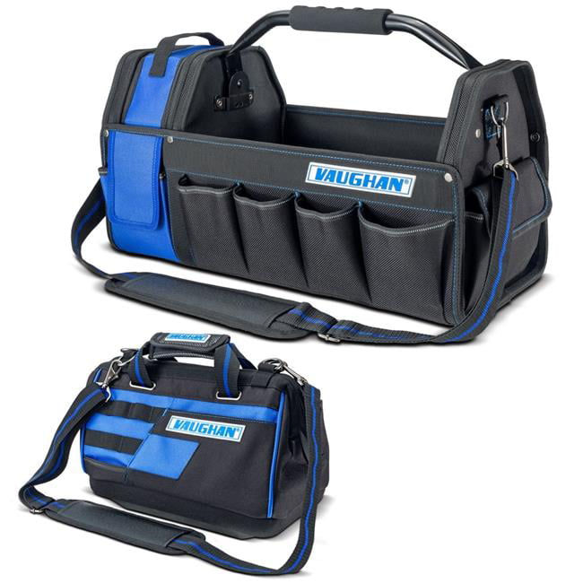 18" Roller Vaughan 3 Piece Tool Bag Set 240154 16" & 13" Wide Mouth Bags 