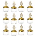 thumbnail image 1 of 12Pcs Transparent Candy Boxes Large Capacity Golden And Silver Plated Plastic Candy Jars for Home Party Baby Shower, 1 of 8
