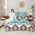 thumbnail image 4 of Manfei Hippie Geometric Aztec Bedding Comforter Set, Tribal Western Bohemian Twin Comforter Sets, Mandala Theme Reversible Bedding Set, Breathable Home Decor, 2 Pieces, 4 of 8