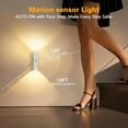 thumbnail image 6 of Punch-Free Magnetic Rechargeable RGB LED Motion Sensor Light – Smart Dynamic Color Changing Ambient Lamp for Stairs/Wardrobe/Cabinet, 6 of 8