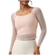 thumbnail image 3 of Ropa de trabajo,Camiseta de verano de manga larga con cuello redondo para mujer, blusa informal y cómoda, corte regular, material suave, ideal para uso doméstico y laboral, sopatenor, 3 of 7